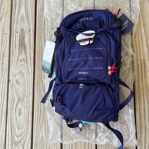 Osprey bike hydration backpack 14L women's Raven Deep Fig - NWT purple indigo